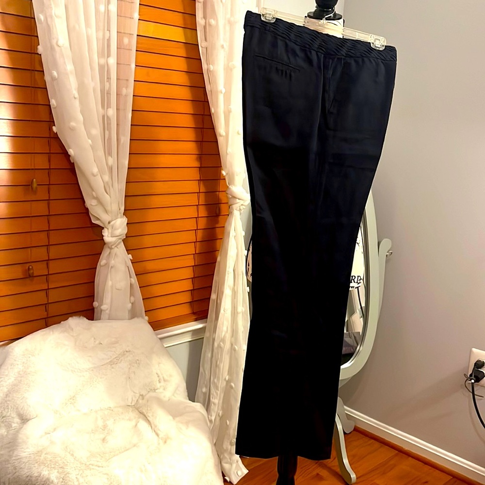 Navy Linen Pants